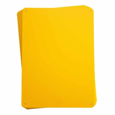 Brady Blank Sign, No Text, Plastic, Yellow 13627